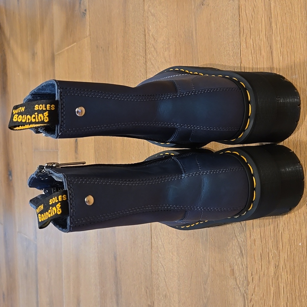 Dr. Martens Blue Combat Boots Women 6 - Picture 6 of 11
